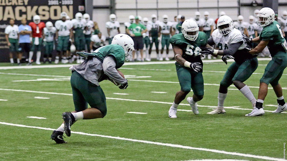 Tulane Football Works into Final Week of Preseason Camp