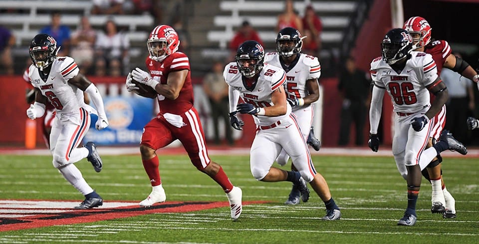 Rushing Attack Pushes Louisiana Past Liberty 35-14