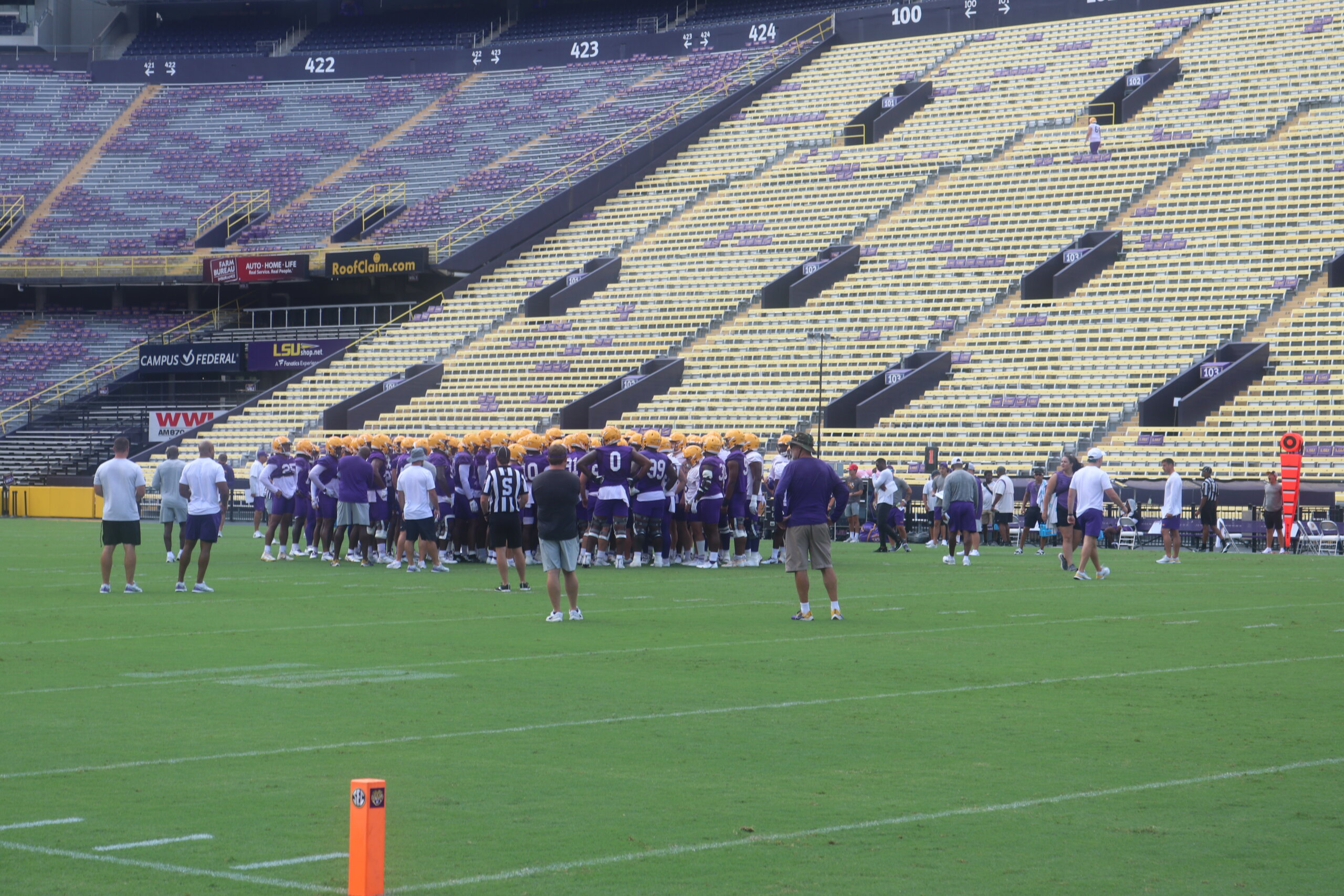 LSU Fall Practice #19 Report