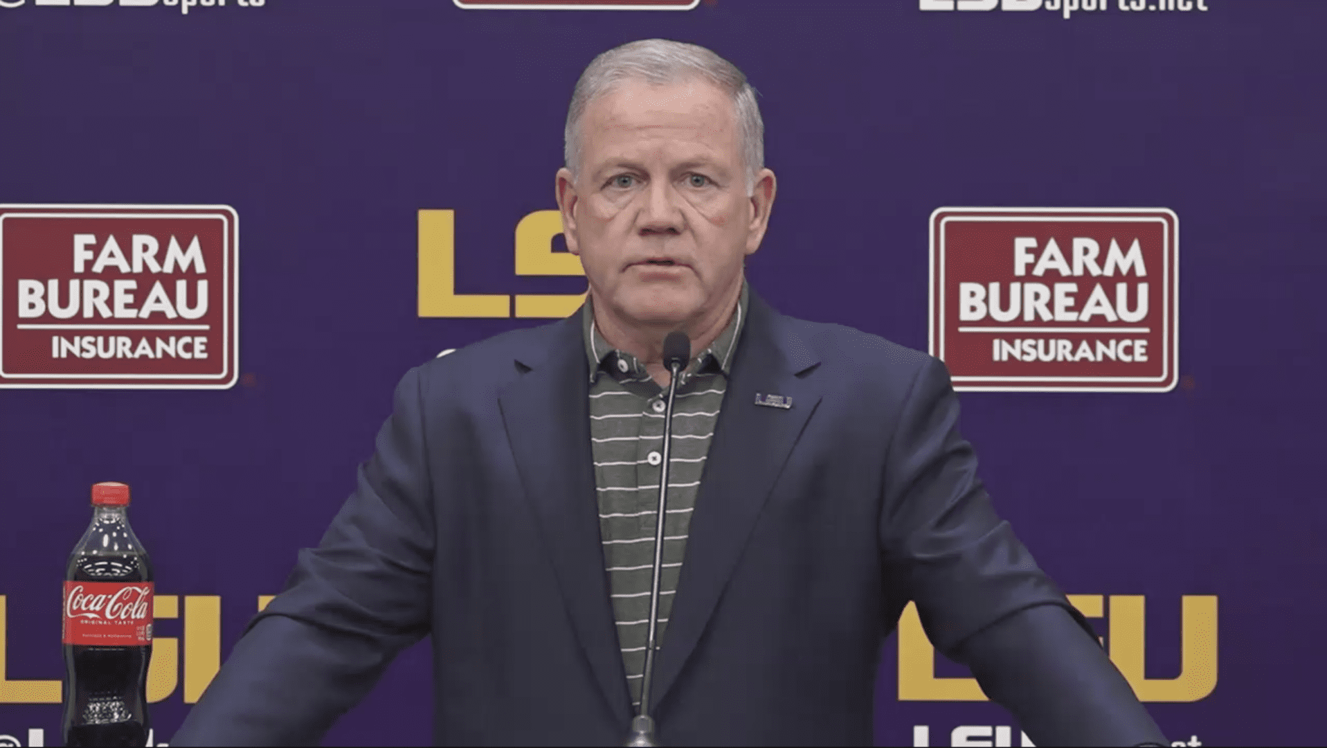 LSU Head Coach Brian Kelly Talks About Taking On First SEC Road Challenge Against Auburn