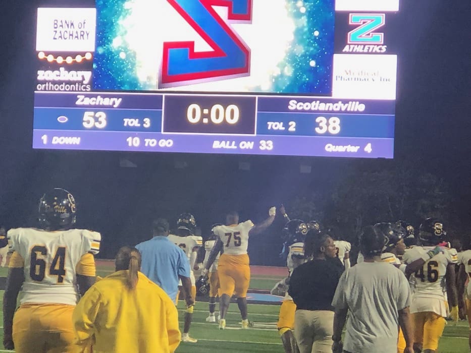 Scotlandville’s late comeback bid fails, lose 53-38 to Zachary