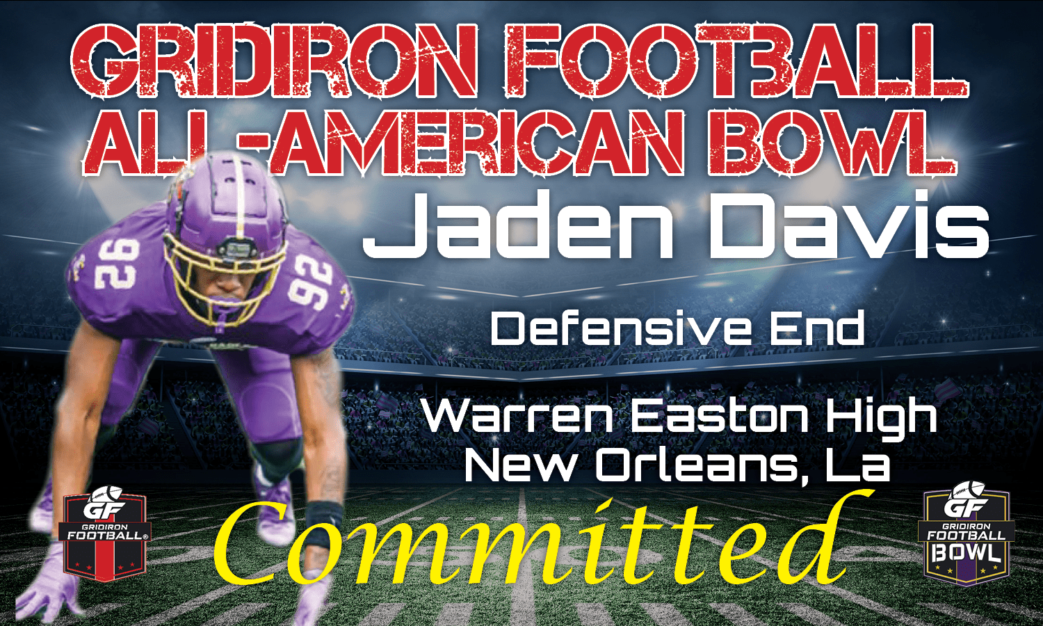 GF All-American Bowl Commit: Jaden Davis