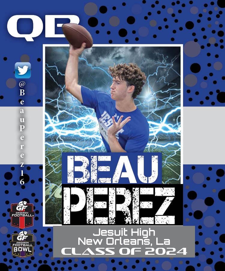 Beau Perez, Jesuit High QB, Class of 2024.