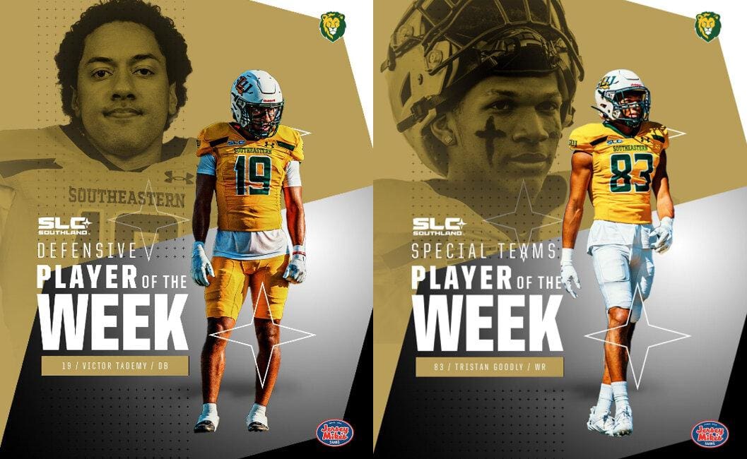 Two Lions win SLC POTW Awards for Week 8 Performances