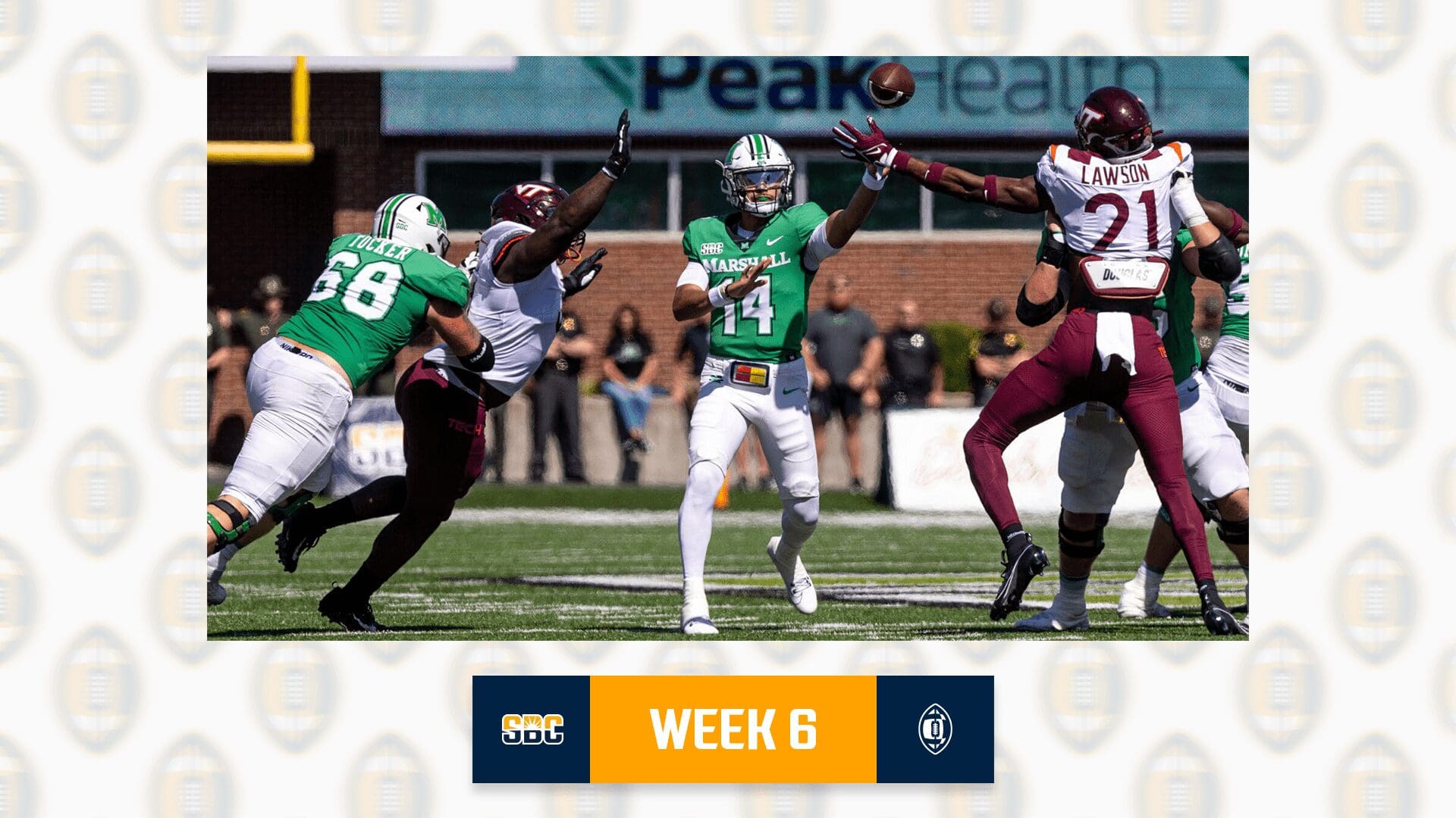 MARSHALL LOOKS TO EXTEND NINE-GAME WINNING STREAK IN WEEK 6