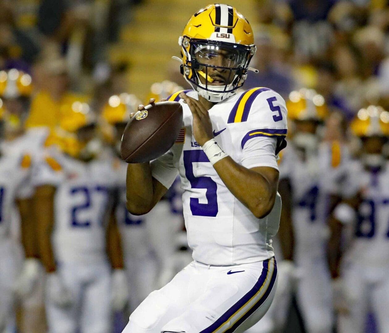 Eight is More Than Enough as Jayden Daniels Puts on Record Setting Touchdown Performance in 56-14 Win Over Georgia State