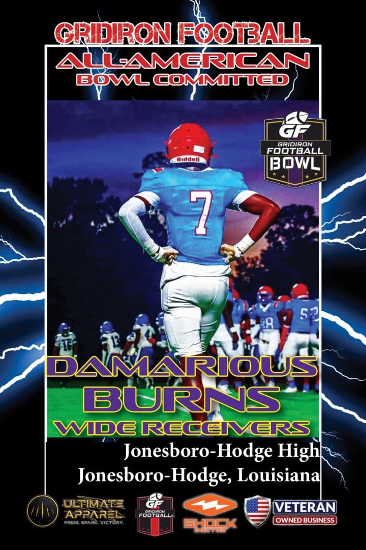 2023 Gridiron Football All-American Bowl Game Commit: WR DaMarious Burns, Jonesboro Hodge High School (Jonesboro, LA)