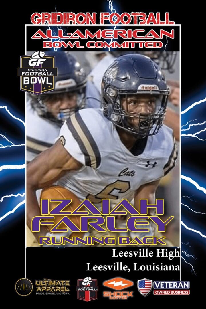 BREAKING NEWS: Leesville High School (Leesville, LA) WR Izaiah Farley Commits To The Gridiron Football All-American Bowl Game