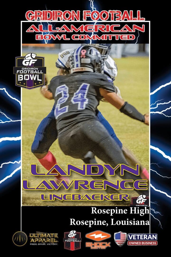 BREAKING NEWS: Rosepine High School (La.) LB Landyn Lawrence commits to the 2023 Gridiron Football All-American Bowl