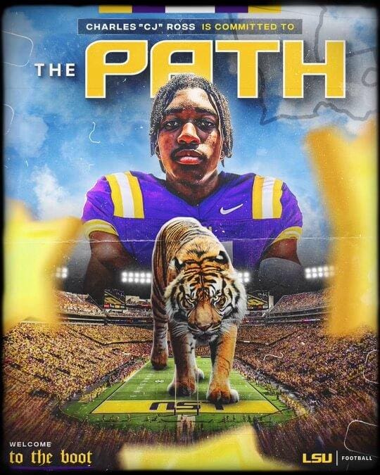 North Shore High School (Houston, TX) 4 Star 2025 LB Charles Ross Commits To LSU
