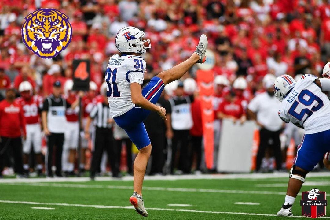 Former Louisiana Tech Punter Blake Ochsendorf Transfers to LSU