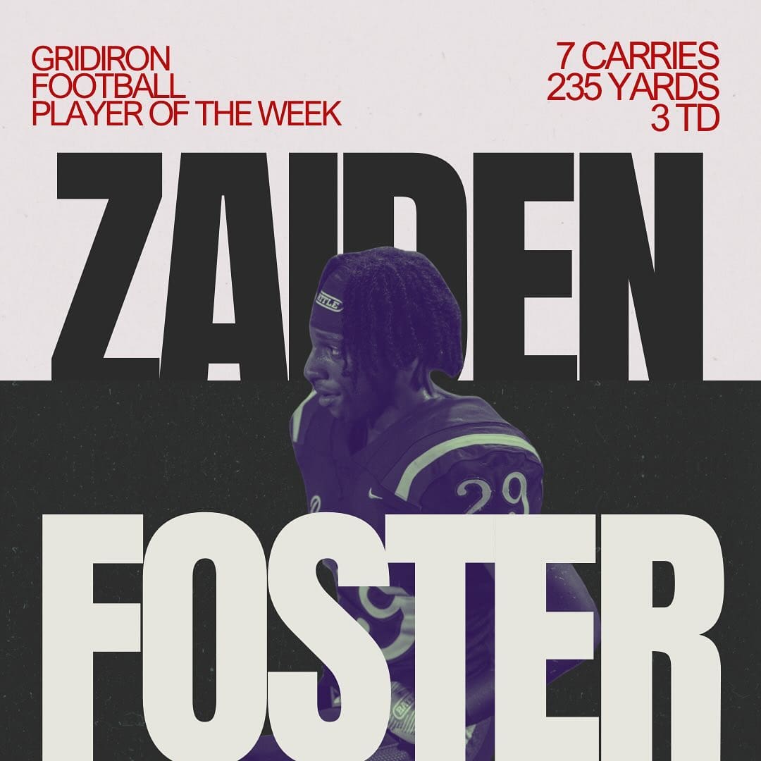 2024 GF Player of Week 2: Liberty Magnet High School (Baton Rouge, LA) 2026 RB Zaiden Foster