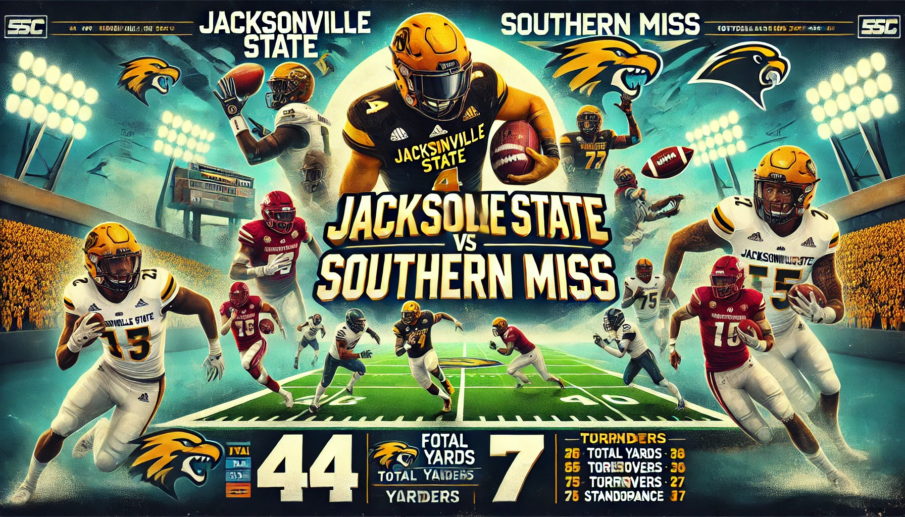 Jacksonville State Dominates Southern Miss: A Game of Rushing Prowess and Defensive Brilliance