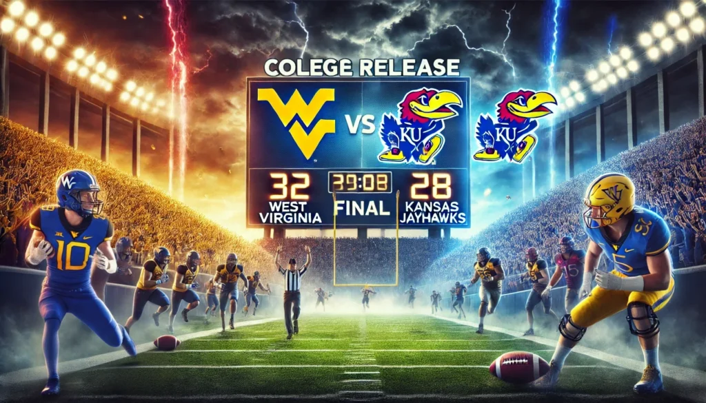Mountaineers Prevail in Thrilling Comeback Victory Against Kansas Jayhawks