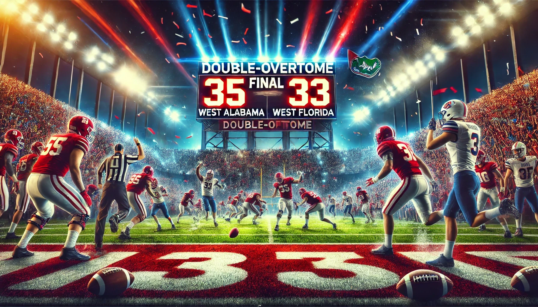 Double Overtime Thriller: West Alabama Edges West Florida 35-33