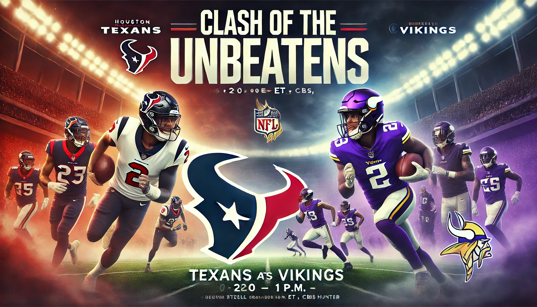 Clash of the Unbeatens: Texans and Vikings Battle for 3-0 Start in High-Stakes Showdown