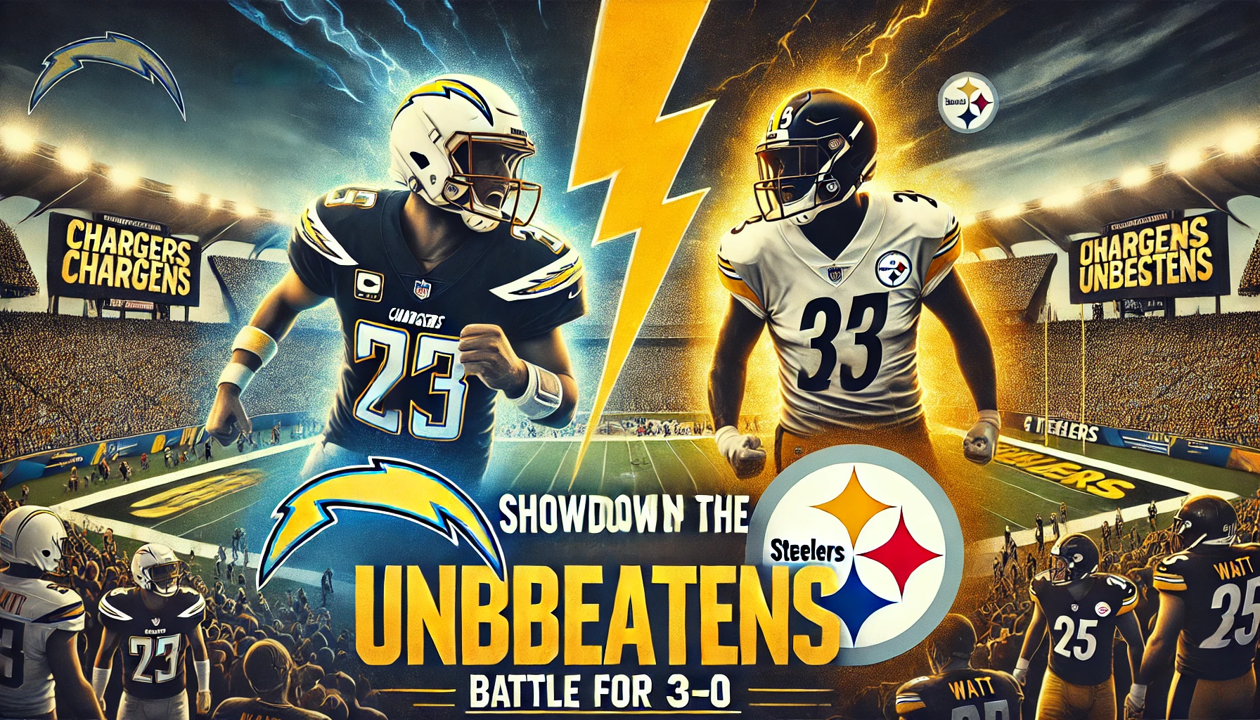 Showdown of the Unbeatens: Chargers vs. Steelers – Battle for 3-0