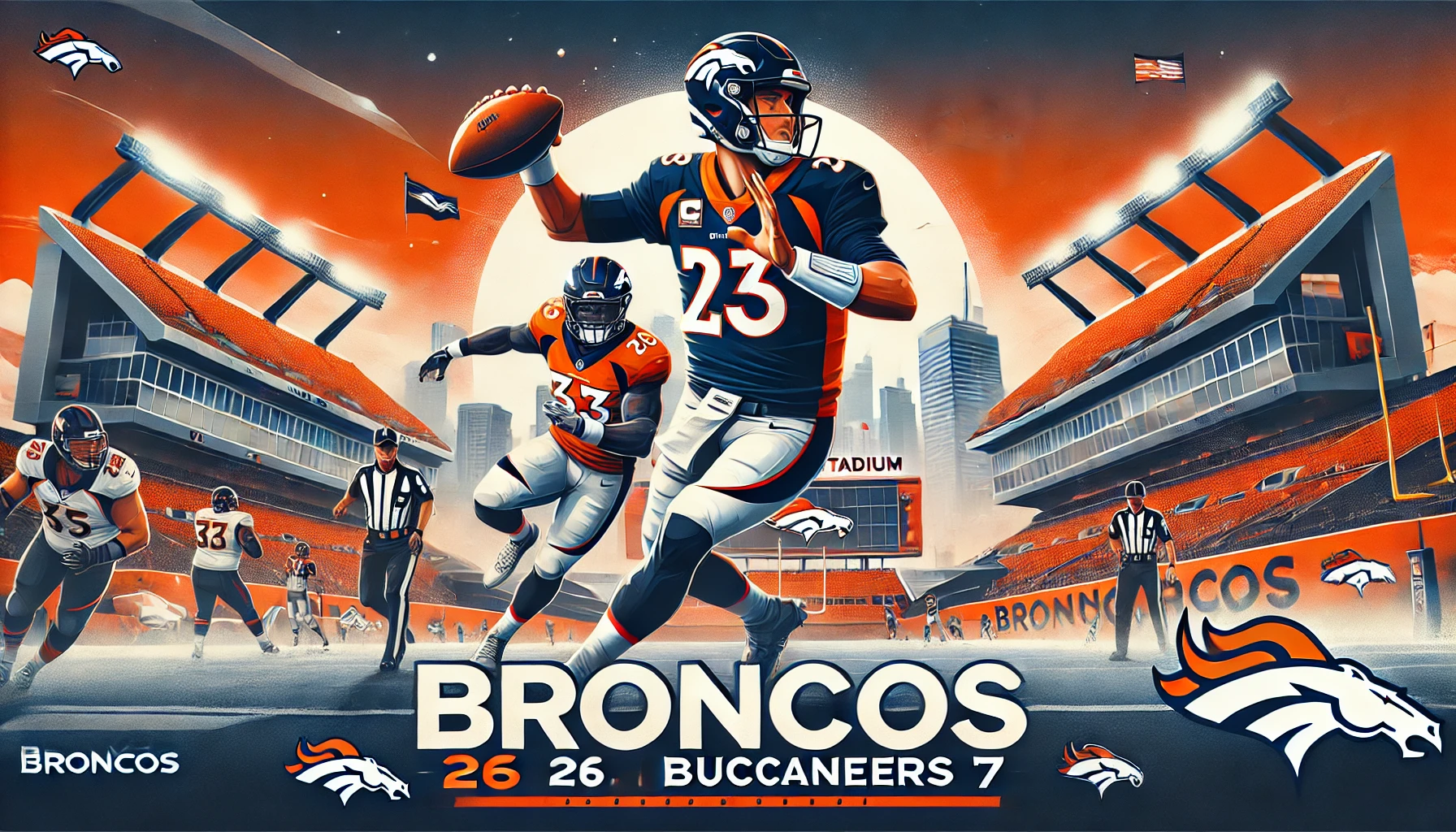 Broncos’ Defense Stifles Buccaneers in 26-7 Victory: Nix and Badie Lead the Way
