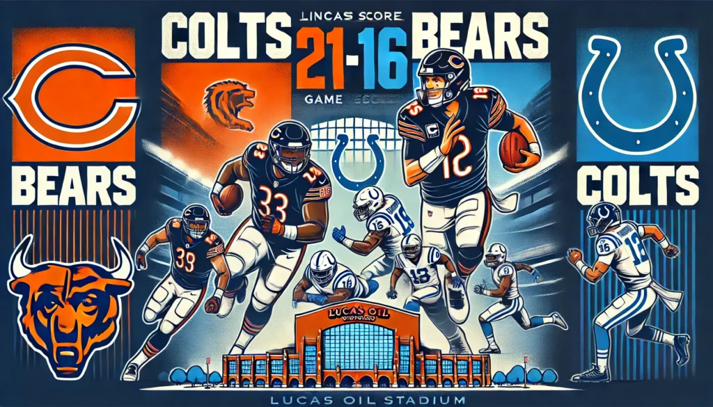 Colts Hold Off Bears’ Late Surge for a 21-16 Victory