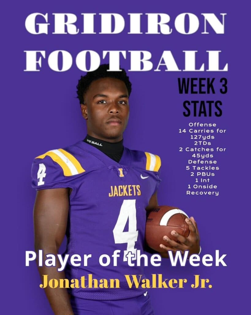 2024 GF Player of Week 3: Iowa High School (Iowa, LA) 2025 ATH Jonathan Walker Jr.