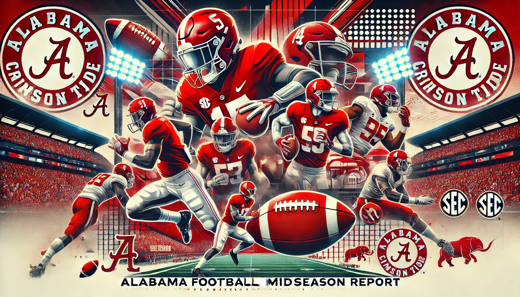 Midseason Report: Alabama Crimson Tide 2024 Season – Dominance, Resilience, and Room for Growth