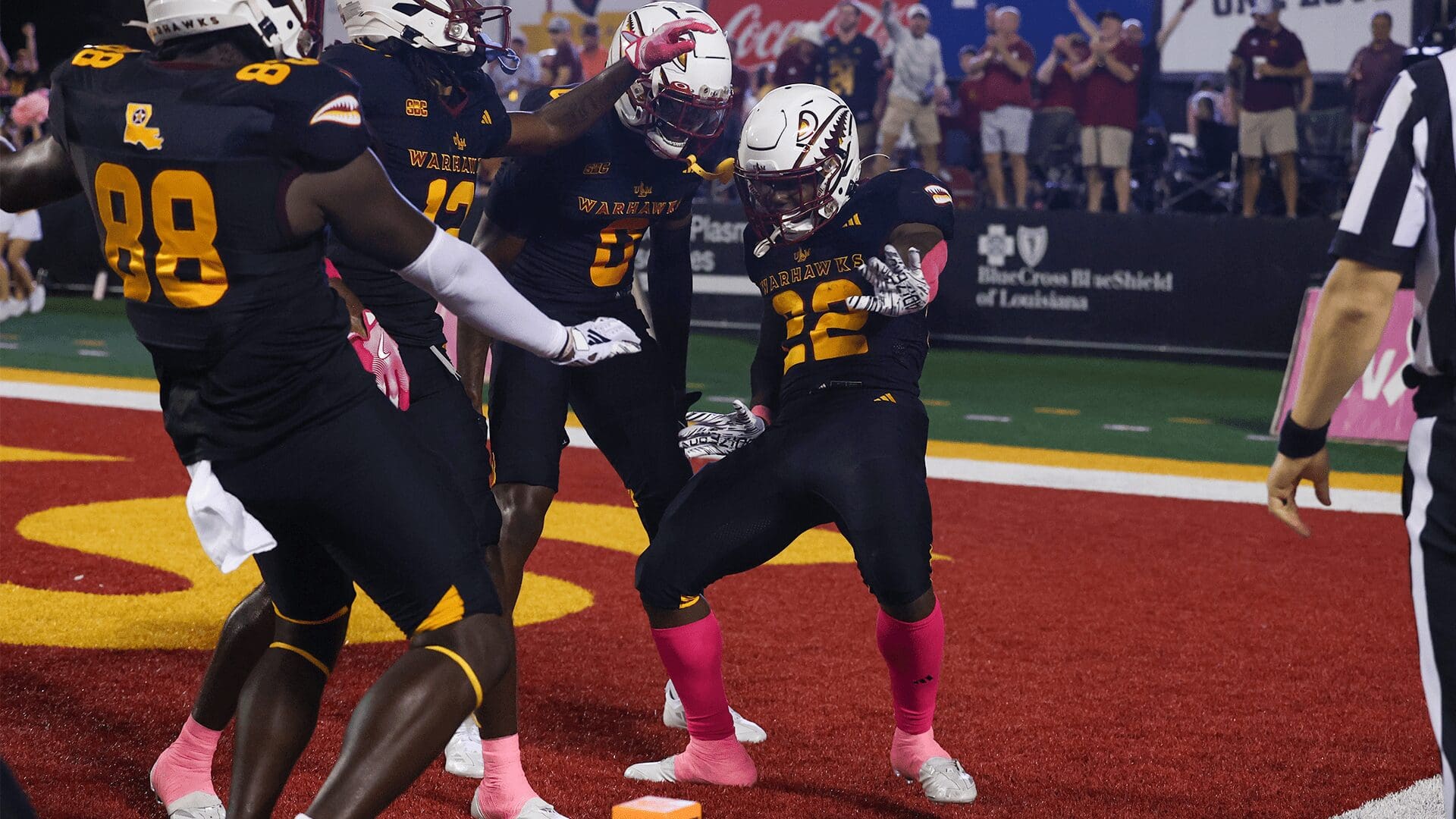 ULM FOOTBALL SHOCKS JMU 21-19, IMPROVES TO 4-1 FOR FIRST TIME IN FBS ERA