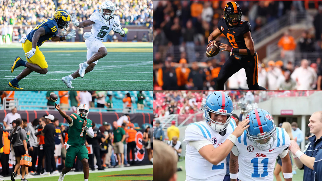 College Football Top 25 Roundup (Week 10): Weekend Full Of Upsets as Clemson, TAMU, Iowa State Fall to Unranked Teams, OSU Beats PSU In a Top-5 Matchup & More