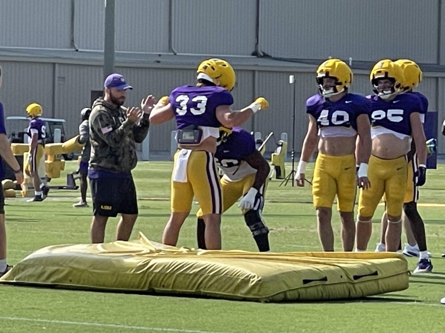 LSU Fall Practice #6 Report: Defensive Line Dominates in First Full Contact Practice