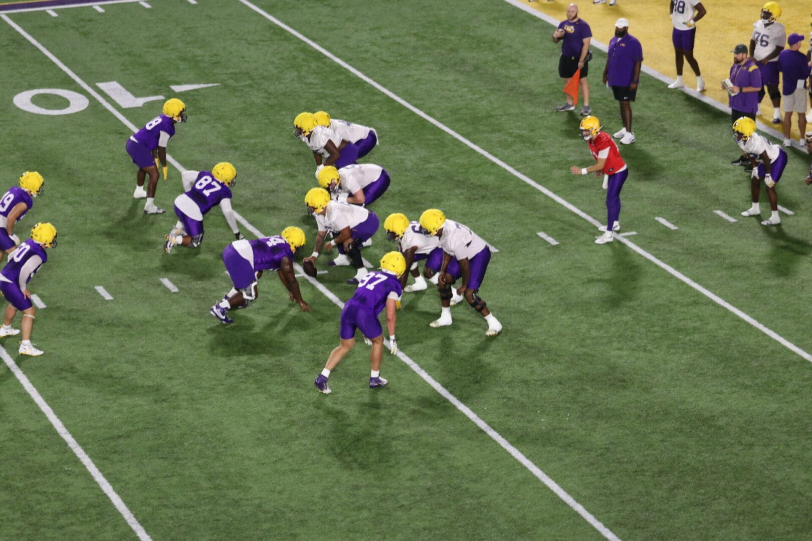 LSU Fall Practice #16 Report: Carius Curne Gets 1st Team Reps At Right Tackle, Star LB Out, And More!