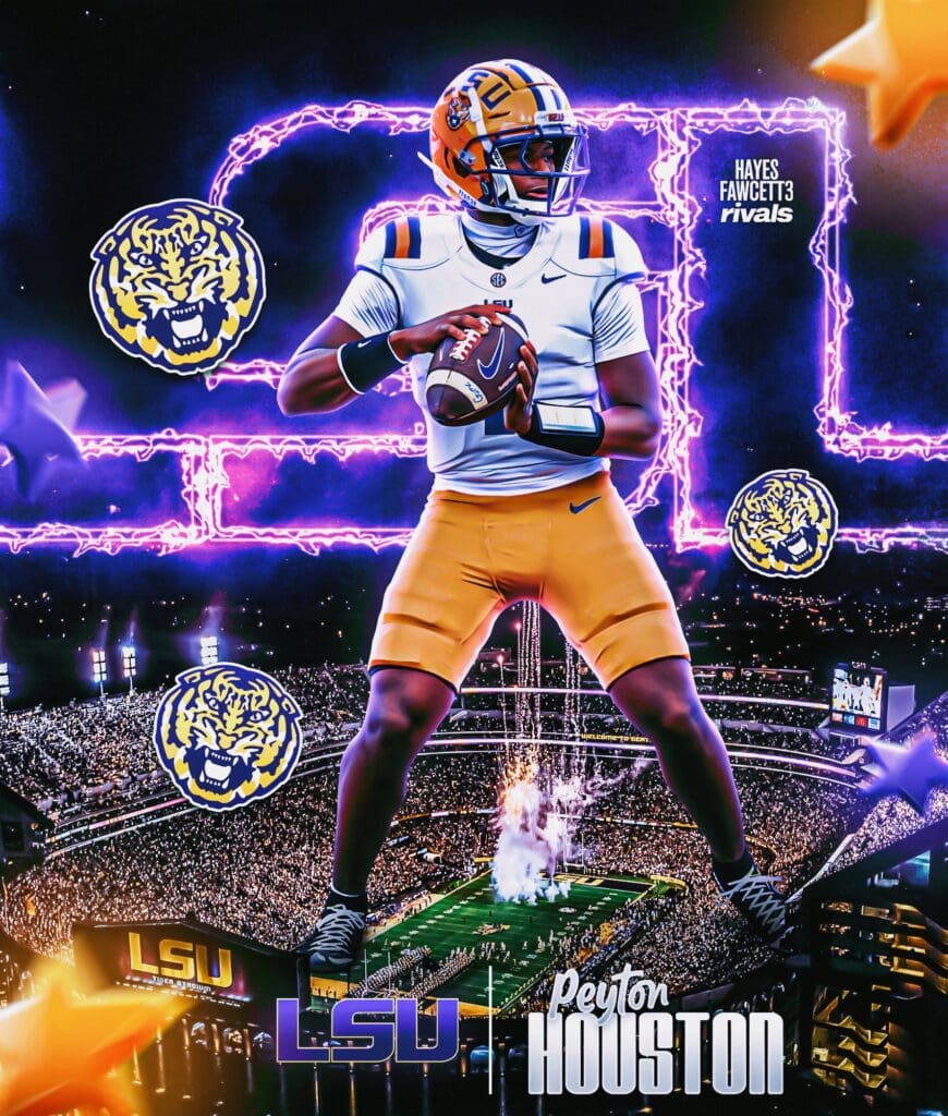 Evangel Christian Academy 2027 4 Star QB Peyton Houston Commits To LSU