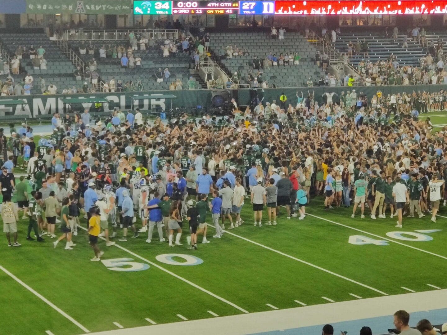 Jake Retzlaff Breaks School Record with 4 Rushing TDs as Tulane Defeats Duke 34-27