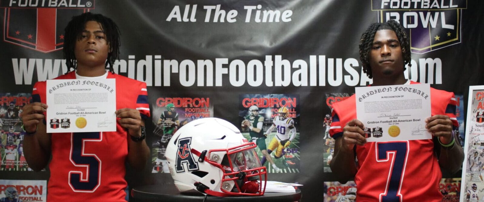 Abramson Sci Academy stars Jaheim Butler (Safety) and Makhi Allen (OLB) have earned invitations to the 2025 Gridiron Football All‑American Bowl Game