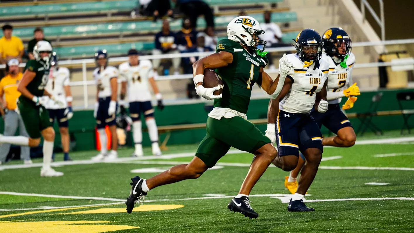 SLU Opens Southland Play with 45-31 Victory over UTRGV