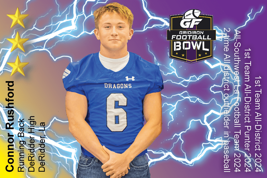 BREAKING NEWS: DeRidder High School (DeRidder, LA) RB Connor Rushford Commits To 2025 Gridiron Football All-American Bowl Game
