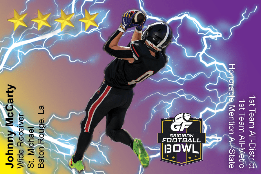 BREAKING NEWS: St. Michael High School (Baton Rouge, LA) WR Johnny McCarty Commits To 2025 Gridiron Football All-American Bowl Game
