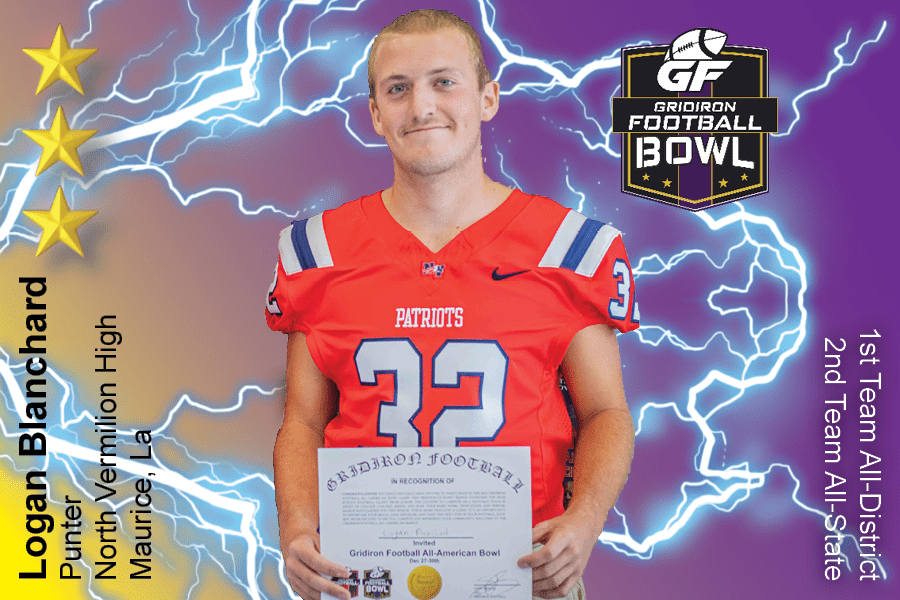 BREAKING NEWS: North Vermilion High School (Maurice, LA) K/P Logan Blanchard Commits To 2025 Gridiron Football All-American Bowl Game