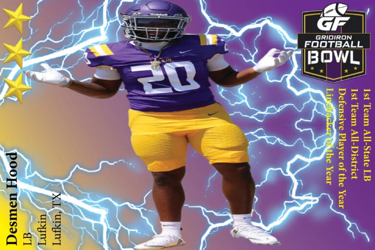 BREAKING NEWS: Lufkin High School (Lufkin, TX) LB Desmen Hood Jr. Commits To 2025 Gridiron Football All-American Bowl Game