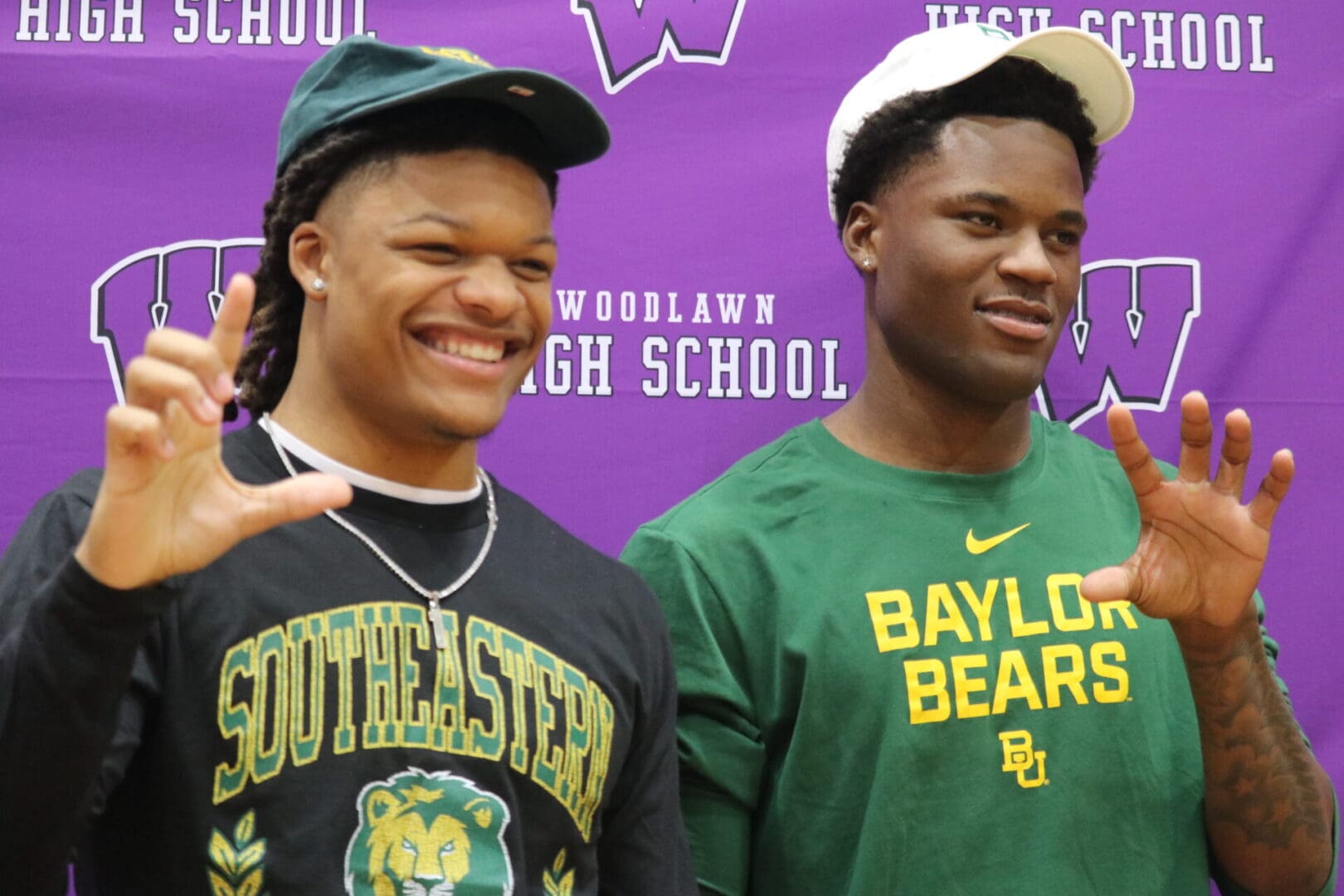 Woodlawn Stars Tyrone Morgan and Cayden Randall Sign On Early National Signing Day!