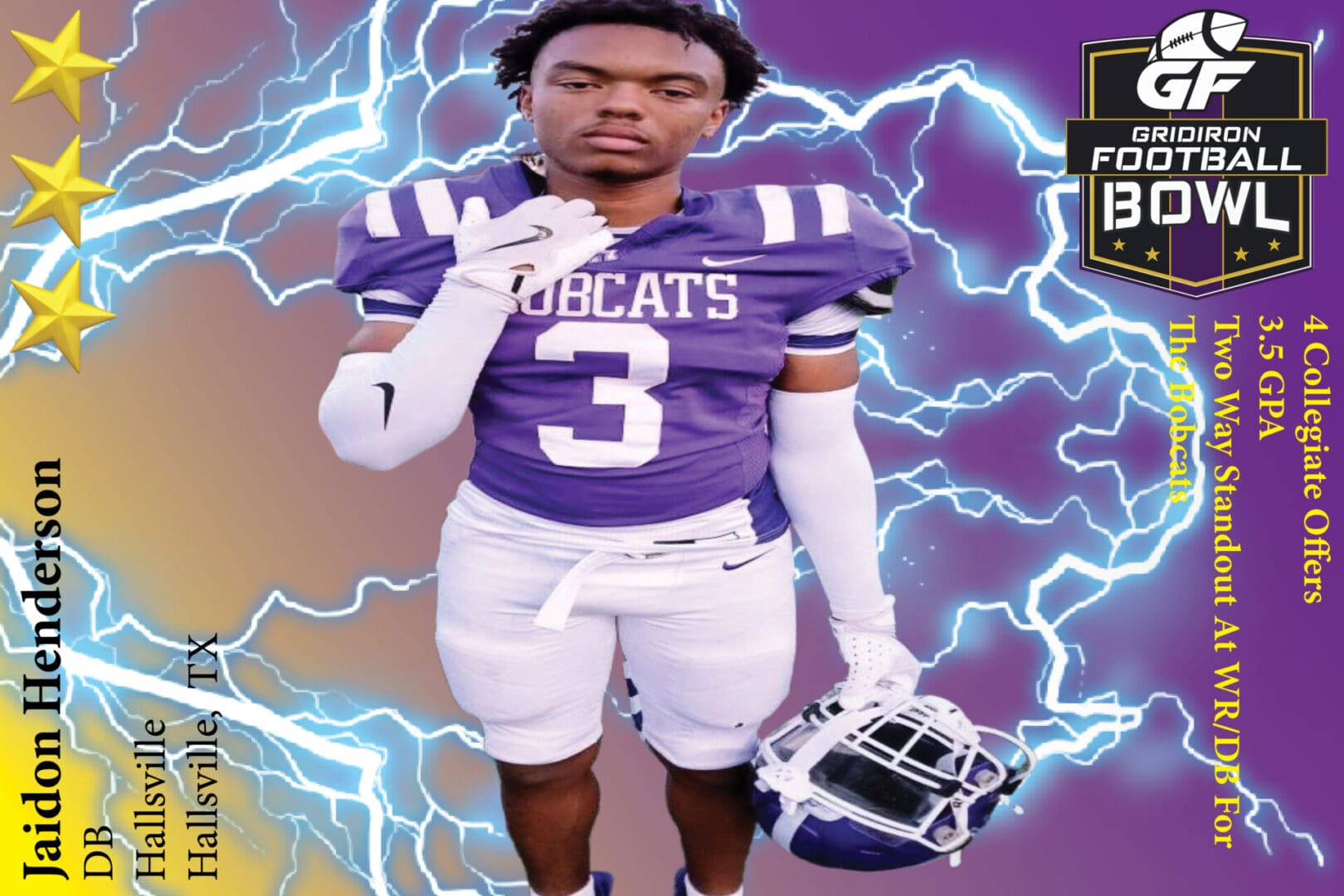 BREAKING NEWS: Hallsville High School (Hallsville, TX) DB Jaidon Henderson Commits To 2025 Gridiron Football All-American Bowl Game