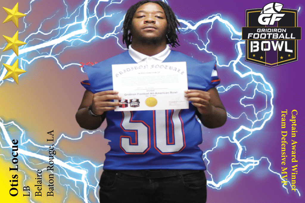 BREAKING NEWS: Belaire High School (Baton Rouge, LA) LB Otis Locue Commits To 2025 Gridiron Football All-American Bowl Game!