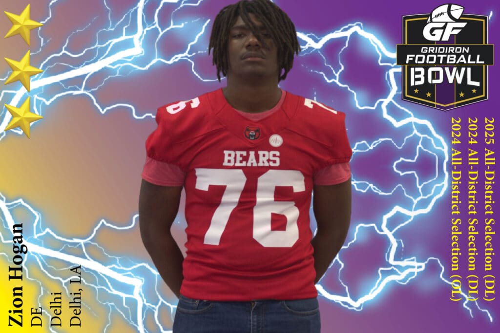 BREAKING NEWS: Delhi High School (Delhi, LA) DE Zion Hogan Commits To 2025 Gridiron Football All-American Bowl Game