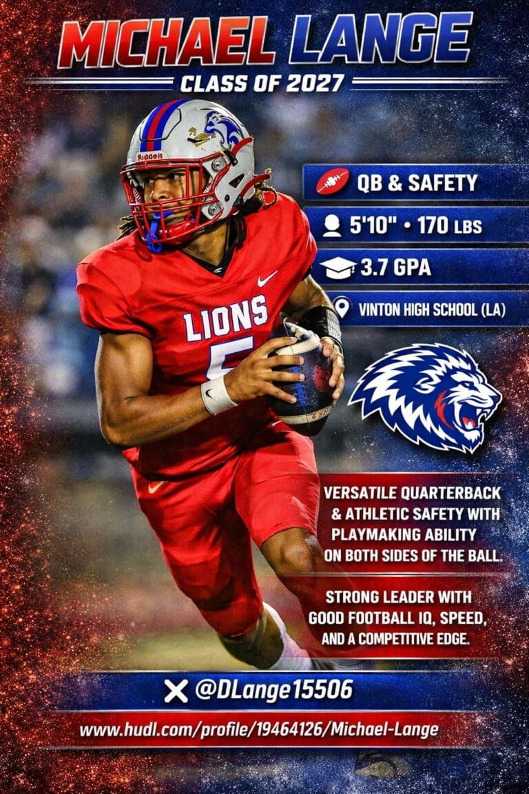 DITR: 2027 QB Michael Lange Vinton High School (Vinton, LA)